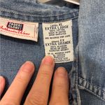 Faded Glory Women’s Blue Denim Button-Up Shirt. Size XL. Photo 1