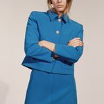 ZARA  high waisted blue mini skirt size Xs new Photo 0