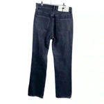 AGOLDE  Black‎ Lana Mid Rise Distressed Straight Leg Jean Photo 2