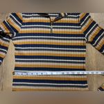 One Clothing ONE ❤️ CLOTHING Women’s Zip-Up Top - Navy, Mustard, Cream 🍂🍁🥮 Photo 3