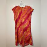 MiracleSuit  front tie pockets Pink printed sleeveless Swim Coverup Dress sz S Photo 2