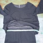 Lafayette 148 New York Back Zip Layered Black 100% Virgin Wool Dress Size 6 Photo 12