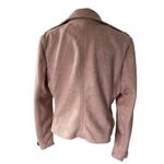 Magaschoni  Pink Open Front Faux Suede Jacket Women Size Medium | 27-20 Photo 1