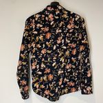 CHAPS Black Floral Button Shirt Size Small Photo 8