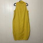 For Cynthia Rowley Linen Blend Dress Womens High Low Boho Yellow Size L Photo 3