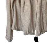 Free People  Wool Blend Hooded Cardigan Tan Size XSmall Photo 8