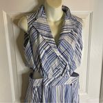 Nara Milano Blue and White Striped Cut Photo 3