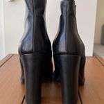 ZARA Basic Women's Black Leather Lug Sole Ankle Boots Size 36 Photo 4