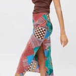 Urban Outfitters  maise patchwork midi skirt xs Photo 0