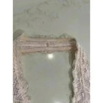 Free People Intimately Halter Style Light Pink Lace Bralette Women’s Size Medium Photo 2