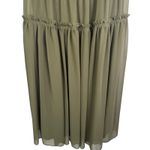 Banana Republic NWT  Tigers Eye Green Strappy Midi Dress Size 10 Spaghetti Strap Photo 8