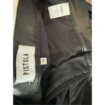 Pistola  Slate Black Faux Leather Kellin Pleated Trouser Photo 6