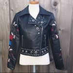 Romeo + Juliet Couture Embroidered Biker Jacket NWOT Photo 0