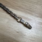 Artisan Vintage Designer Box Link Chain Bracelet 8" Gold Tone Photo 1