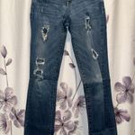 Aeropostale  Distressed Straight Leg Blue Jeans Photo 2