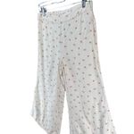 Anthropologie  Feather Bone Pants Womens 4 Cream Red Cherries Talese Wide Leg Photo 2