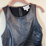 Olive & Oak ✨  Black Faux Leather Tank Top XS NWT Photo 1