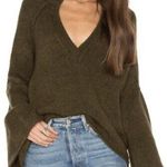 Free People Green Oversized Sweater Photo 0