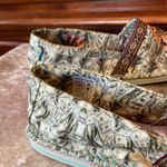 TIGERBEAR REPUBLIK Leopard Cash Design Mix Media Slip Ons $35 NWT 6 Green Photo 5