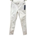 Old Navy NEW Rockstar Stay White Mid-Rise Skinny Jeans 6 Bright White Photo 1