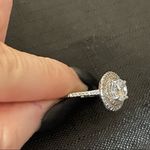 Stunning Diamond Rhinestone Ring ~ it is stamped may be sterling silver Photo 1
