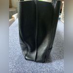 Botkier 100% Pebbled Leather Large Tote Handbag with Zipper Accents Snap Pocket Photo 6