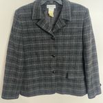 Harvé Benard Harve Benard Sport Women's Wool‎ Blazer Size 12 Ukraine Black Gray Photo 0