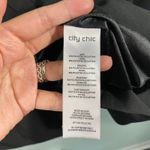 City Chic Women's Black Structured Double Breasted Blazer Size M/18 Photo 6