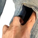 Lucky Brand Tomboy Trucker Raw Hem Collared Button Front Jean Jacket Women Sz S Photo 6