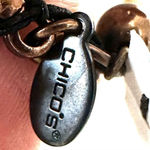 Chico's  Nikki faux pearl brown and yellow beaded rhinestone statement necklace Photo 8