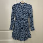 ALC Frank A.L.C. Blue Leopard Marcella Dress Size 0 US $550 Photo 1
