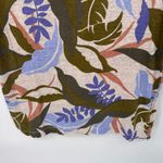 C&C California Tropical Beachy Top Womens Medium White Linen Button Back Photo 2