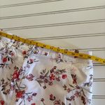 Karen Scott  Skort Womens size 6 White Floral Cotton Stretch Casual Skirt Photo 10