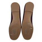 Mango  Faux Patent Leather Ankle Strap Flats Burgundy Size 38/ 7.5 Photo 8