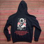 NWT IMPACT CLOTHING JESUS KING OF HEARTS STREETWEAR HOODIE Black Size M Photo 5