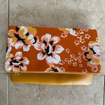 Rachel Pally  Reversible Orange & Yellow Floral Clutch Handbag Foldover Purse Photo 1
