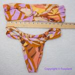 Stone Fox Swim NEW!‎ Set!   Lele knotted bikini top, Bijou bottoms,  tropic,  M Photo 9