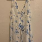 Altar'd State  Mini Floral Dress Blue Photo 1