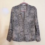 Babaton  Aritzia Akira Blouse‎ Size Small Snake Print 71882 Photo 4