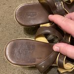 UGG  Isabella Women's Stout Brown Leather Rope Wedges‎ Sandals Shoes Size 11 Photo 2