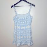 Skylar + Madison Skylar +‎ Madison Blue White Mini Dress Size Large Photo 1