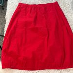 Eileen Fisher  Stretch Organic Cotton Pucker crimson Lantern Skirt  XL NWT Photo 5