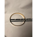 Vintage quiet luxury Gold Tone Bangle Bracelet Chevron Wave Pattern Photo 3