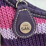 The Sak Red Purple Crochet Shoulder Bag Photo 1