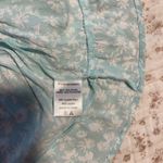 Light Blue Floral Dress with Tie Straps Size L Photo 3