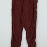 Old Navy Womens High Waisted Cropped Linen Blend Pants Size S Brown Beachy Boho Photo 4