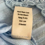 Sweet Wanderer 🆕 Sweet Wander Cold Shoulder Ruffle Top Blue S🆕 Photo 5