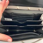 Nine West NWOT light gray buckle strap crossbody accordion magnetic purse bag Photo 4