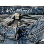 Calvin Klein Y2K-Style Mini Blue Denim Skirt Photo 2