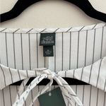 Wild Fable Women’s Short Sleeve Mini Shift Dress NWT Size XL White Black Stripe Photo 3